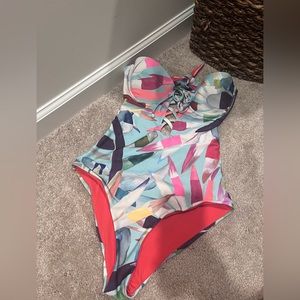 Mara Hoffman Abstract One Piece